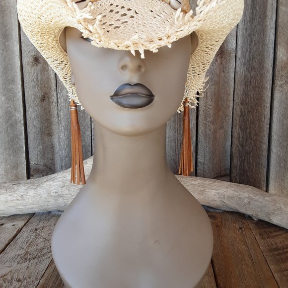 Handmade Leather Fringe Earrings - Picture 9 of 11